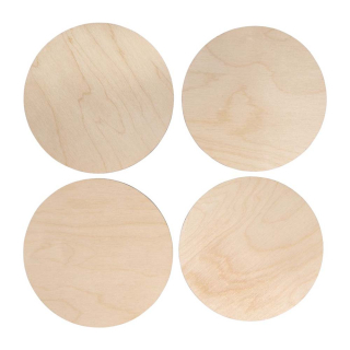 Rondelles Bois Ø 15 cm à 15,5 cm - 4 pcs - Rayher - Rougier et Plé