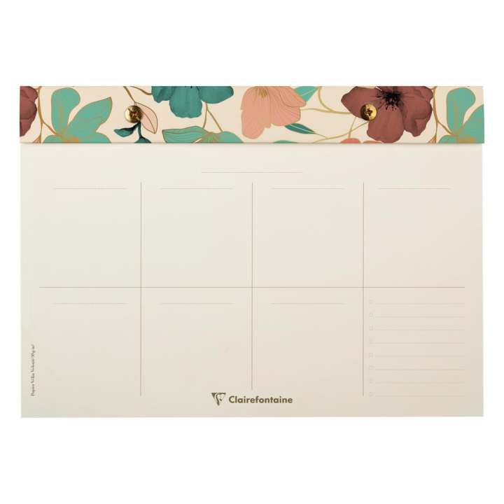 Bloc Planner Gaïa beige 24 x 17 cm 60 feuilles - Clairefontaine - Rougier et Plé