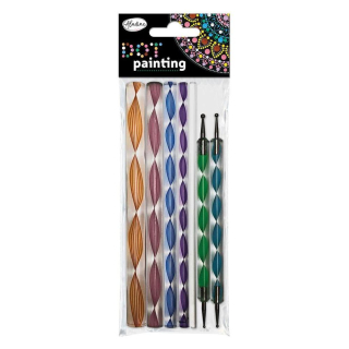 Outils Dot painting 7 pcs - Aladine - Rougier et Plé