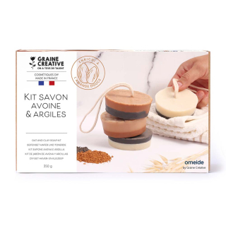 Kit Savon Avoine et argiles - Graine Créative - Rougier et Plé