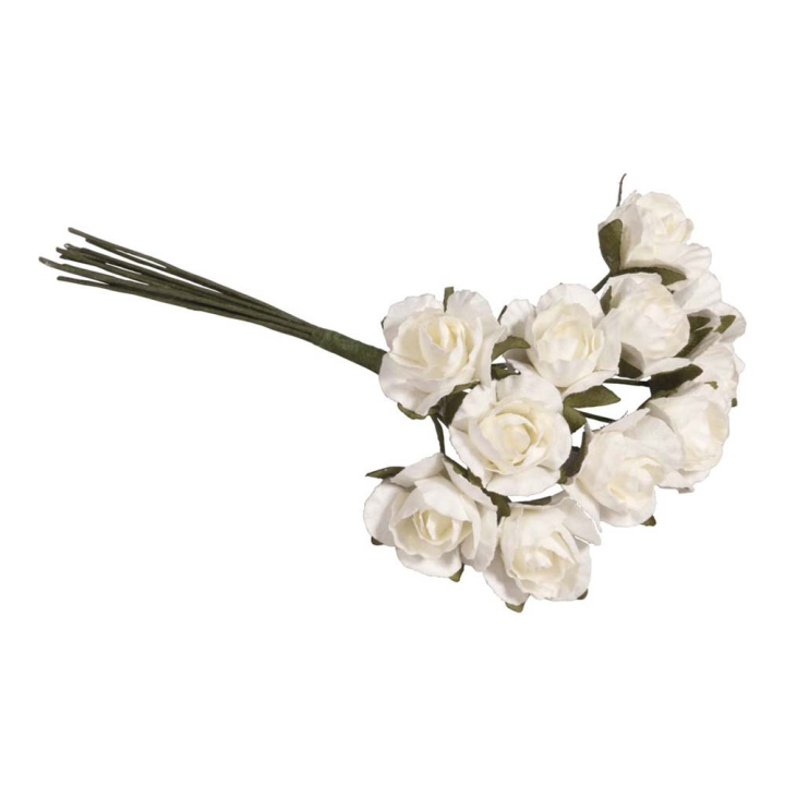 Roses en papier 10 cm 12 pcs - Rayher - Rougier et Plé