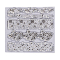 Tampons  Transparents Motifs de fleurs 10,25 x 9,7 cm - Rayher - Rougier et Plé