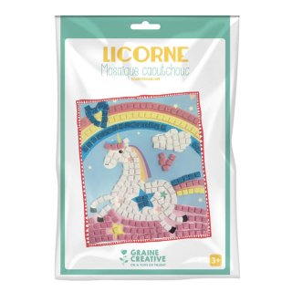 Mosaïque Kit Eva licorne - Graine Créative - Rougier et Plé