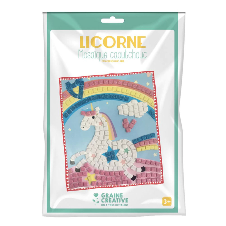 Mosaïque Kit Eva licorne - Graine Créative - Rougier et Plé