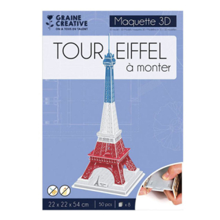 Maquette Puzzle 3D Tour Eiffel - Graine Créative - Rougier et Plé