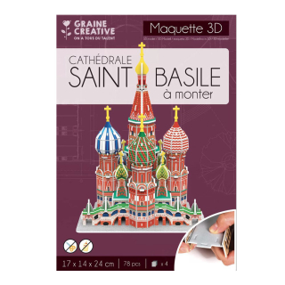 Maquette Puzzle 3D Cathédrale Saint Basile - Graine Créative - Rougier et Plé