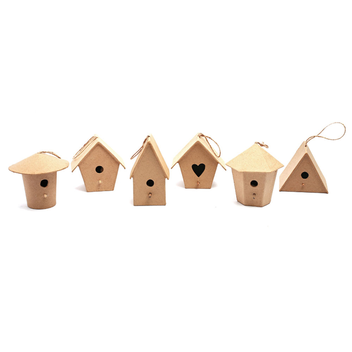 Nichoir à oiseaux en carton x 6 pcs - Graine Créative - Rougier et Plé