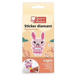 Kit Sticker diamant Lapin - Graine Créative - Rougier et Plé