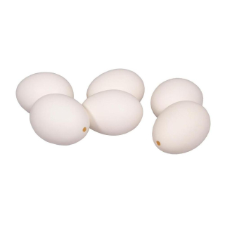 Œufs de poule soufflés 4,5 x 5,8 cm - 6pcs - Rayher - Rougier et Plé