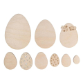Œufs de Pâques en Bois - 9 pcs - Rayher - Rougier et Plé