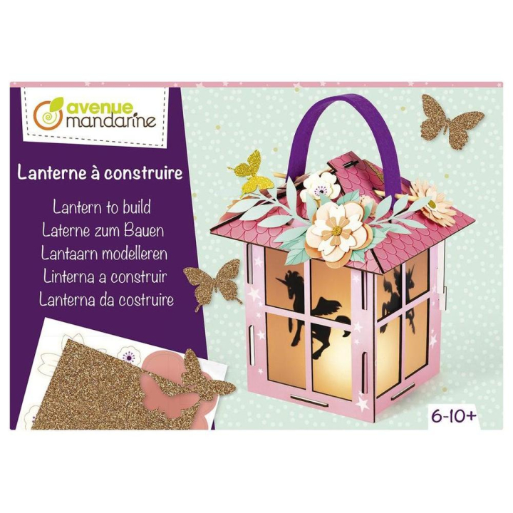 Boîte créative Lanterne à construire Licornes - Avenue Mandarine - Rougier et Plé