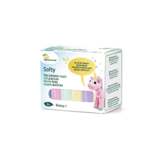 Pâte à modeler Softy Pastel 6 x 62 g - Avenue Mandarine - Rougier et Plé