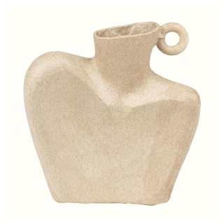 Vase épaules femme en papier mâché 14 x 4,5 x 14,5 cm - Décopatch - Rougier et Plé