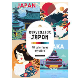 Merveilleux Japon 40 Coloriages mystères - Dessain et Tolra - Rougier et Plé