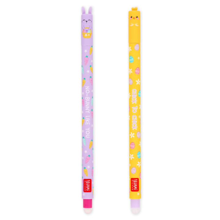 Stylo gel effaçable Pâques 2 pcs - Legami - Rougier et Plé