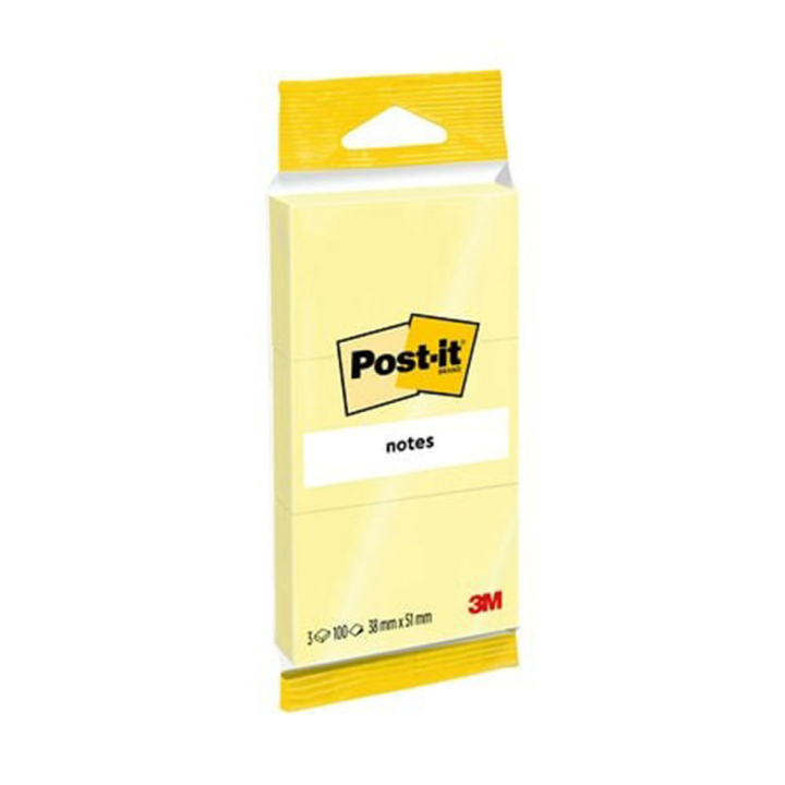 Bloc Post'it 100 feuilles 3.8 x 5.1 cm 3 blocs - 3M - Rougier et Plé