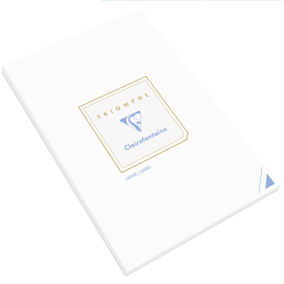 Bloc de correspondance Triomphe A4 50 feuilles velin ligné 90g - Clairefontaine - Rougier et Plé