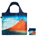 Sac shopping pliable avec pochette zip K. Hokusai Le fuji rouge - Loqi - Rougier et Plé