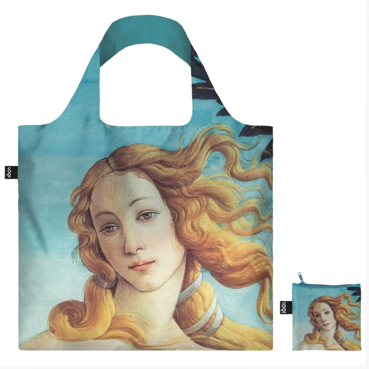 Sac shopping pliable avec pochette zip S. Botticelli La naissance de Vénus - Loqi - Rougier et Plé