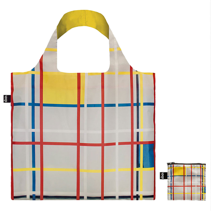 Sac shopping pliable avec pochette zip P. Mondrian New York city 3 - Loqi - Rougier et Plé