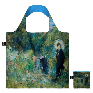 Sac shopping pliable avec pochette zip A. Renoir La Femme avec parasol dans un jardin - Loqi - Rougier et Plé