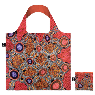 Sac shopping pliable avec pochette zip W. Morris Water Dreaming Pink - Loqi - Rougier et Plé