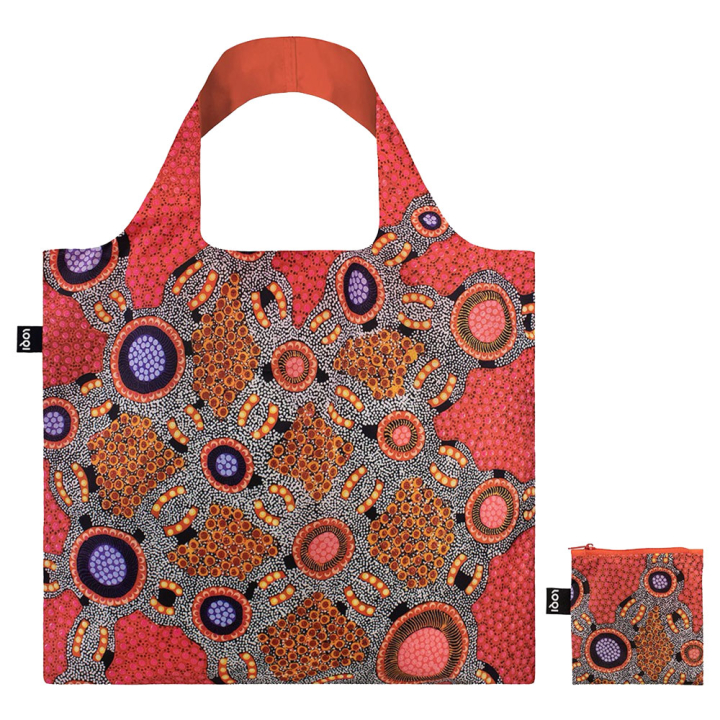 Sac shopping pliable avec pochette zip W. Morris Water Dreaming Pink - Loqi - Rougier et Plé