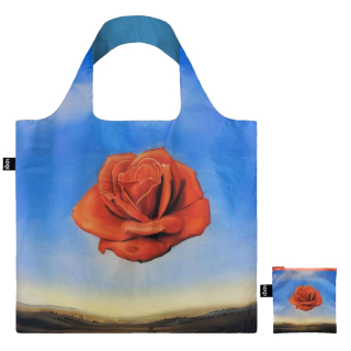 Sac shopping pliable avec pochette zip S. Dalí La rose méditative - Loqi - Rougier et Plé