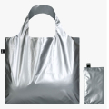 Sac shopping pliable avec pochette zip Argent métallique - Loqi - Rougier et Plé