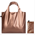 Sac shopping pliable avec pochette zip Rose gold métallique - Loqi - Rougier et Plé