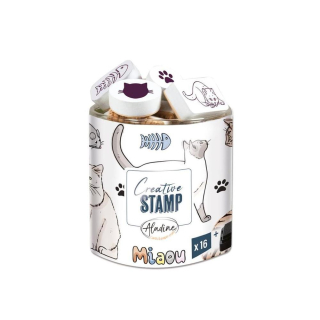 Tampon mousse Creative Stamp Chats - Aladine - Rougier et Plé