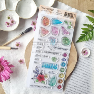 Tampons transparents 10 x 21 cm Chakras - Chou & Flowers - Rougier et Plé