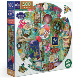 Puzzle Collecting nature Rond 500 pcs - Eeboo - Rougier et Plé