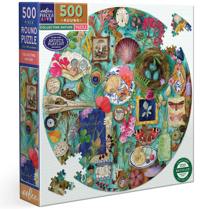 Puzzle Collecting nature Rond 500 pcs - Eeboo - Rougier et Plé