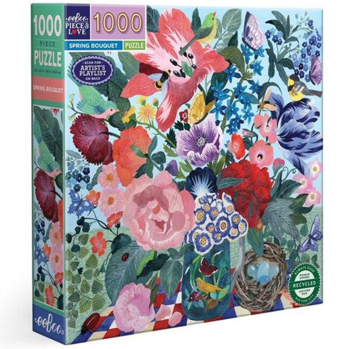 Puzzle Spring bouquet 1000 pcs - Eeboo - Rougier et Plé