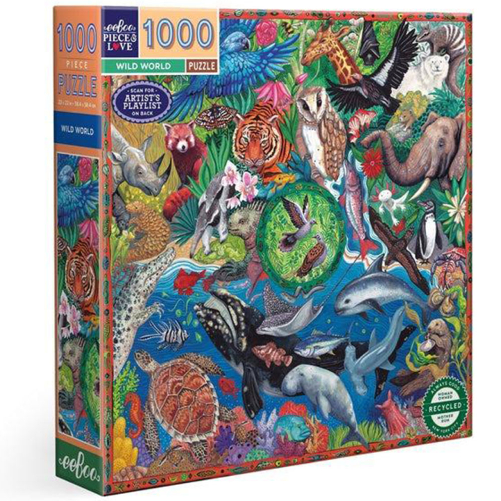 Puzzle Wild world 1000 pcs - Eeboo - Rougier et Plé