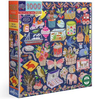 Puzzle The cat and the yarn 1000 pcs - Eeboo - Rougier et Plé