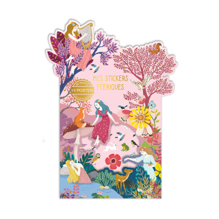 Jeu stickers + poster Forêt enchantée - Cartesdart - Rougier et Plé