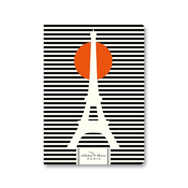 Carnet ligné A5 14 x 21 cm Eiffel in the sun - Alibabette Éditions - Rougier et Plé