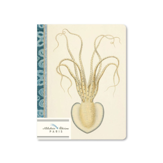 Carnet ligné A6 10,5 x 14,8 cm Miss octopus - Alibabette Éditions - Rougier et Plé