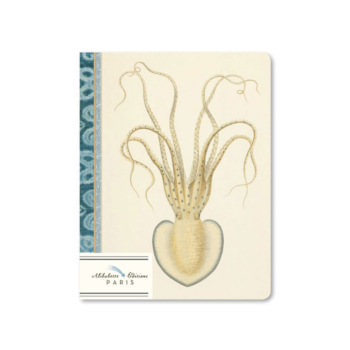 Carnet ligné A6 10,5 x 14,8 cm Miss octopus - Alibabette Éditions - Rougier et Plé