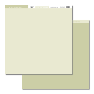 Farandole Papier uni Duo vert amande - Florilèges Design - Rougier et Plé