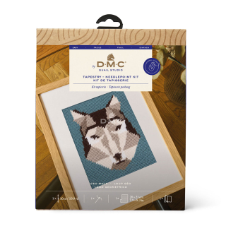 Kit de tapisserie Loup géométrique - DMC - Rougier et Plé