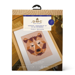 Kit de tapisserie Ours géométrique - DMC - Rougier et Plé