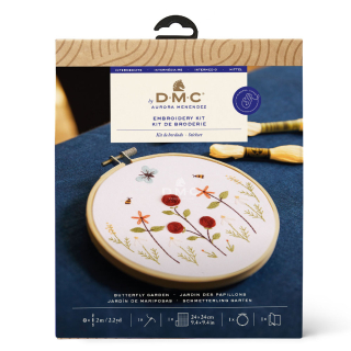 Kit de broderie Fleurs du jardin - DMC - Rougier et Plé
