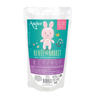 Kit crochet Amigurumi Renée la lapine XS - DMC - Rougier et Plé