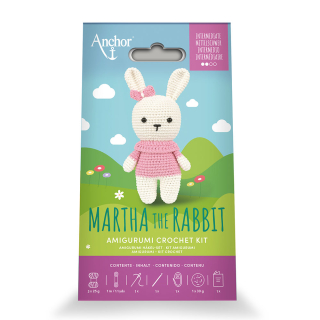Kit crochet Amigurumi Martha la lapine S - DMC - Rougier et Plé