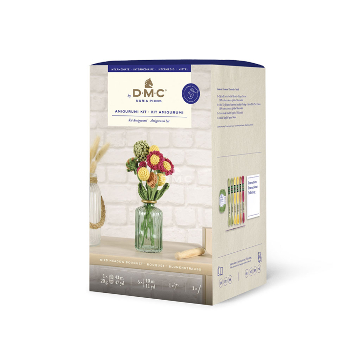 Kit crochet Amigurumi Bouquet de fleurs sauvage - DMC - Rougier et Plé