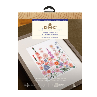 Kit Point de croix Fleurs grimpantes - DMC - Rougier et Plé