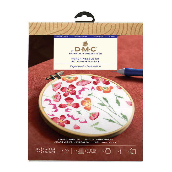 Kit Punch needle Pavots printaniers - DMC - Rougier et Plé